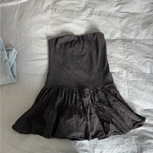 Free People Black Strapless Dress